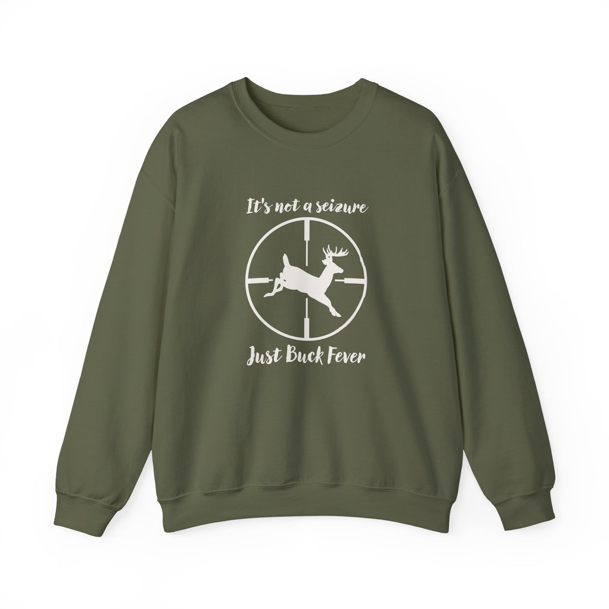 Buck Fever Leaping Buck Crewneck Sweatshirt